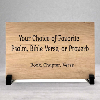 Bible Verse Sign - Personalized Wooden Bible Plaque | Custom Scripture Plaque