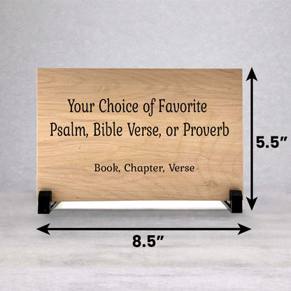 Bible Verse Sign - Personalized Wooden Bible Plaque | Custom Scripture Plaque