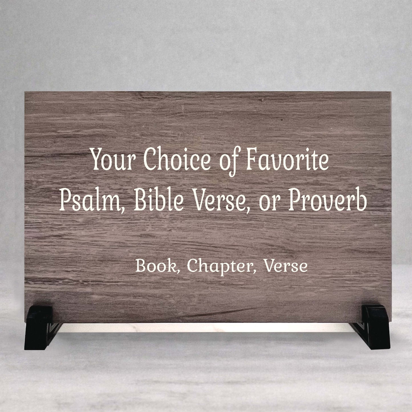 Bible Verse Sign - Personalized Wooden Bible Plaque | Custom Scripture Plaque