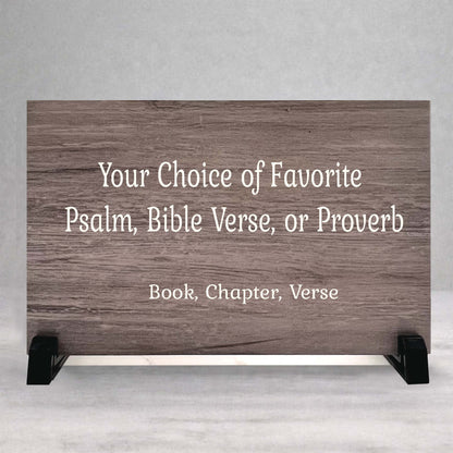 Bible Verse Sign - Personalized Wooden Bible Plaque | Custom Scripture Plaque