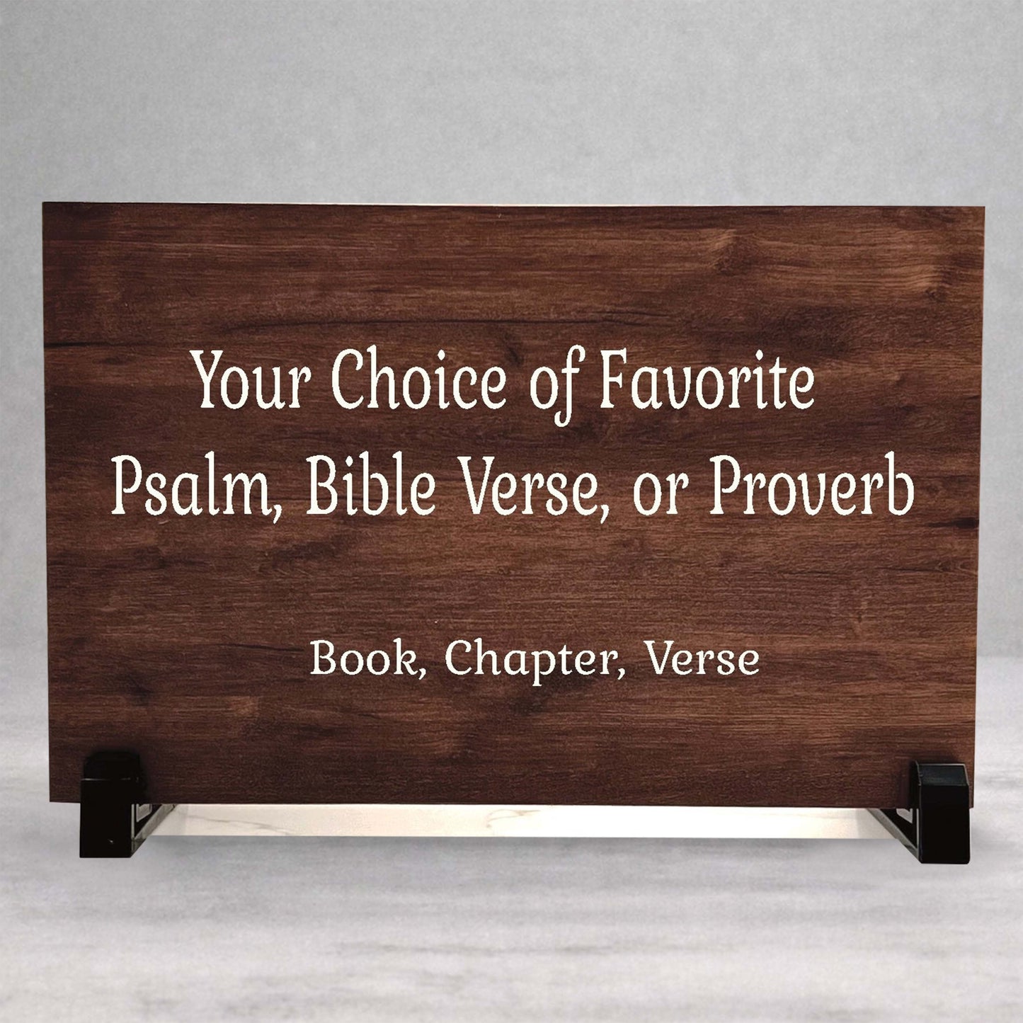Bible Verse Sign - Personalized Wooden Bible Plaque | Custom Scripture Plaque
