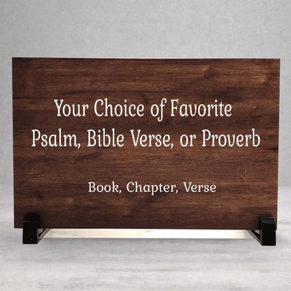 Bible Verse Sign - Personalized Wooden Bible Plaque | Custom Scripture Plaque