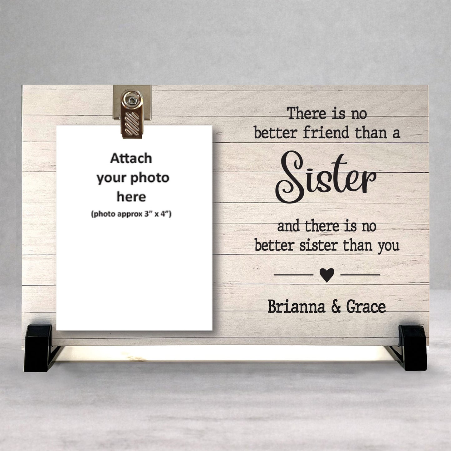 Personalized Sister Frame - Custom Wood Frame | Heartfelt Sister Gift
