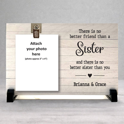 Personalized Sister Frame - Custom Wood Frame | Heartfelt Sister Gift
