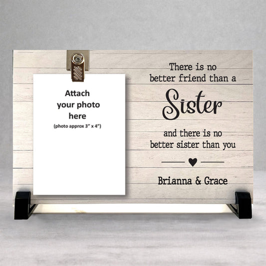 Personalized Sister Frame - Custom Wood Frame | Heartfelt Sister Gift