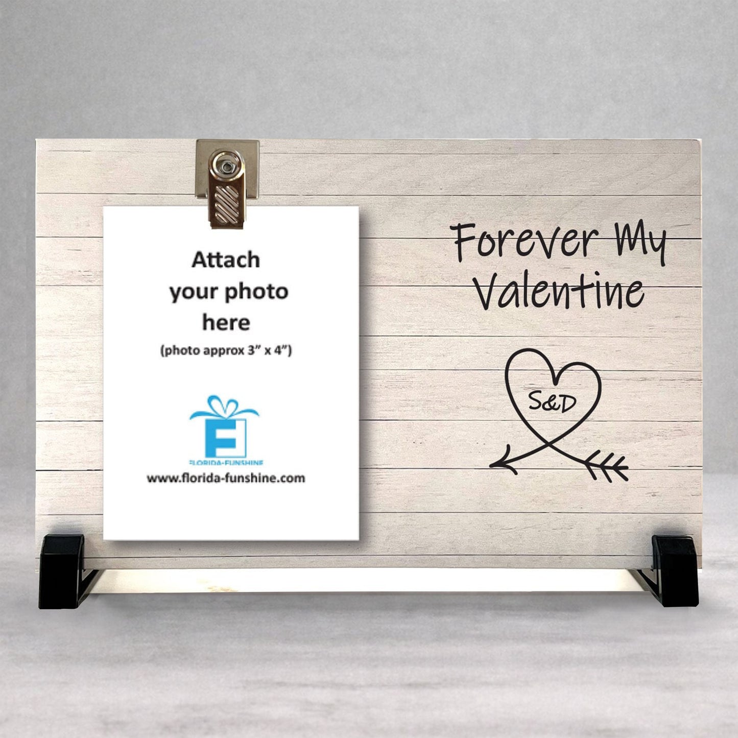 Valentines Picture Frame - Personalized Wood Frame | Custom Photo Gift