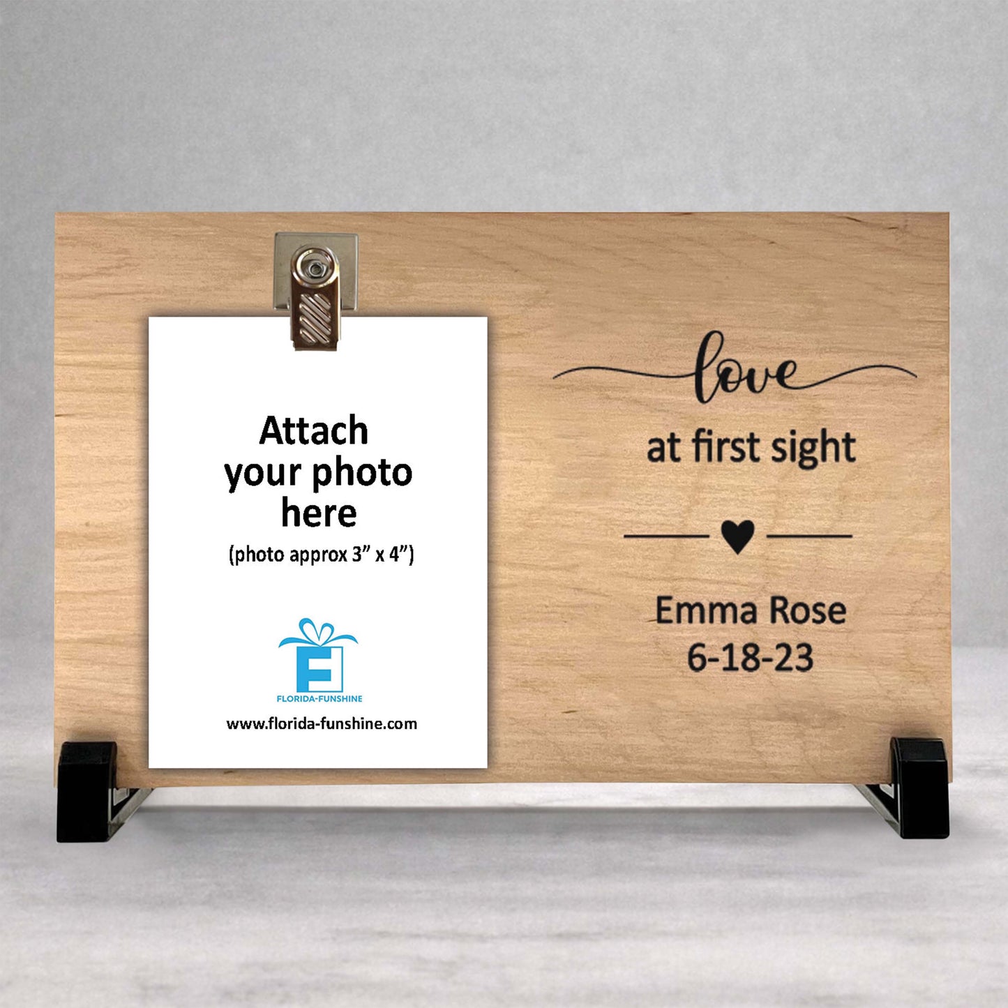 Personalized Baby Frame - Custom Baby Gift | Newborn Photo Frame Keepsake