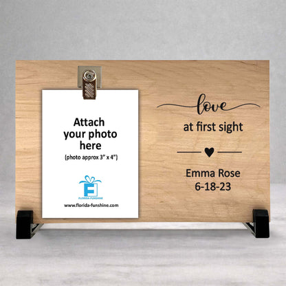 Personalized Baby Frame - Custom Baby Gift | Newborn Photo Frame Keepsake