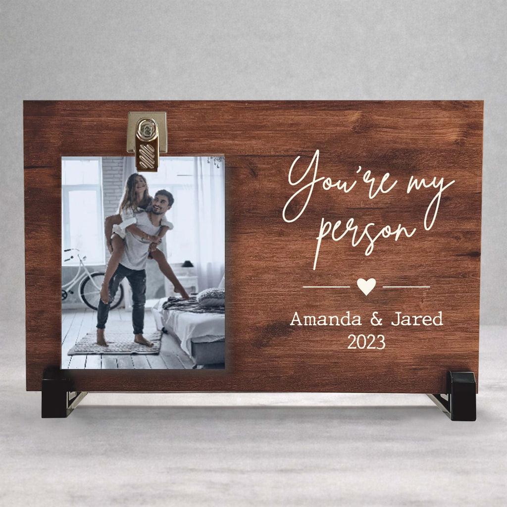 Custom Wood Frame – You're My Person Personalized Picture Frame