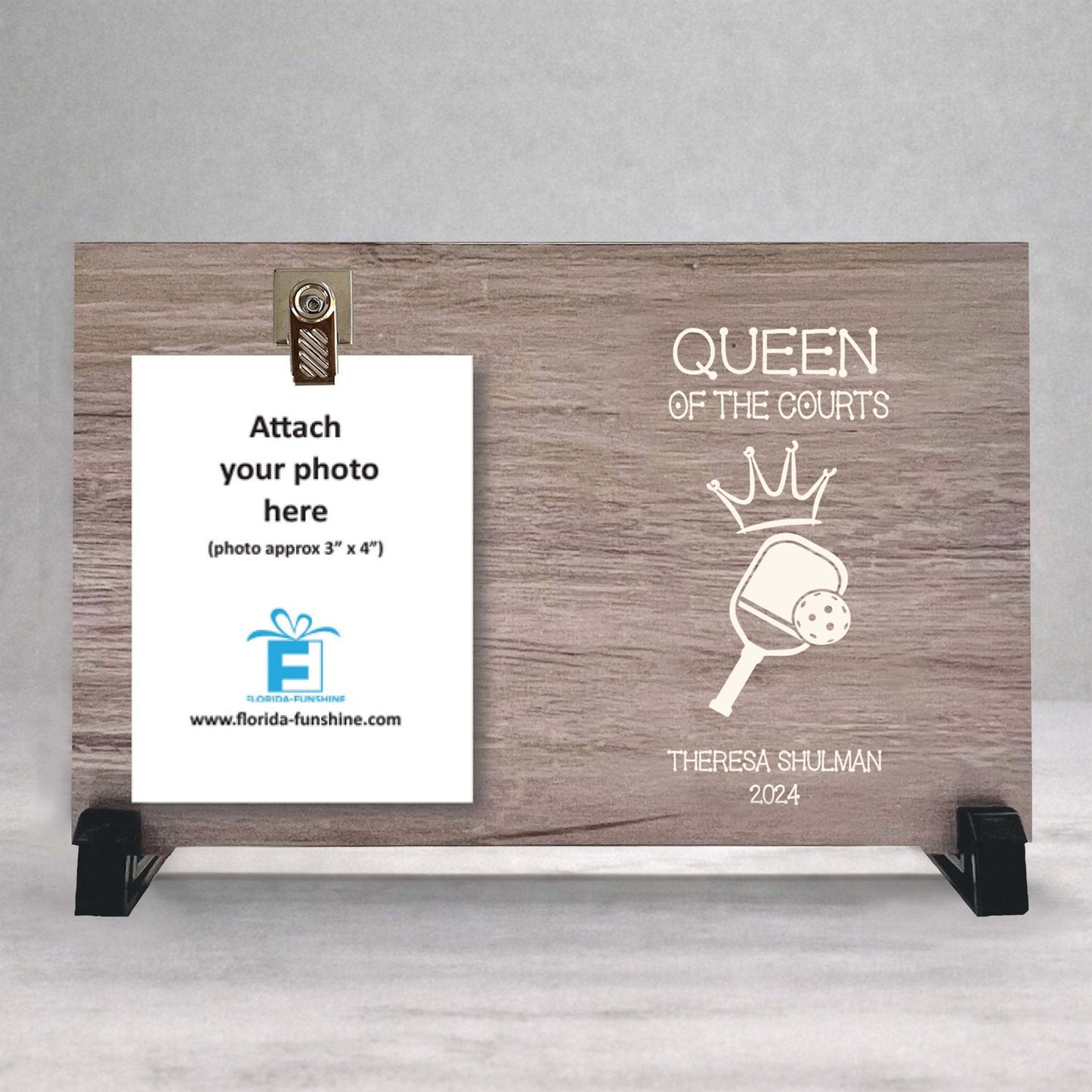 Personalized Pickleball Frame - Custom Wood Frame