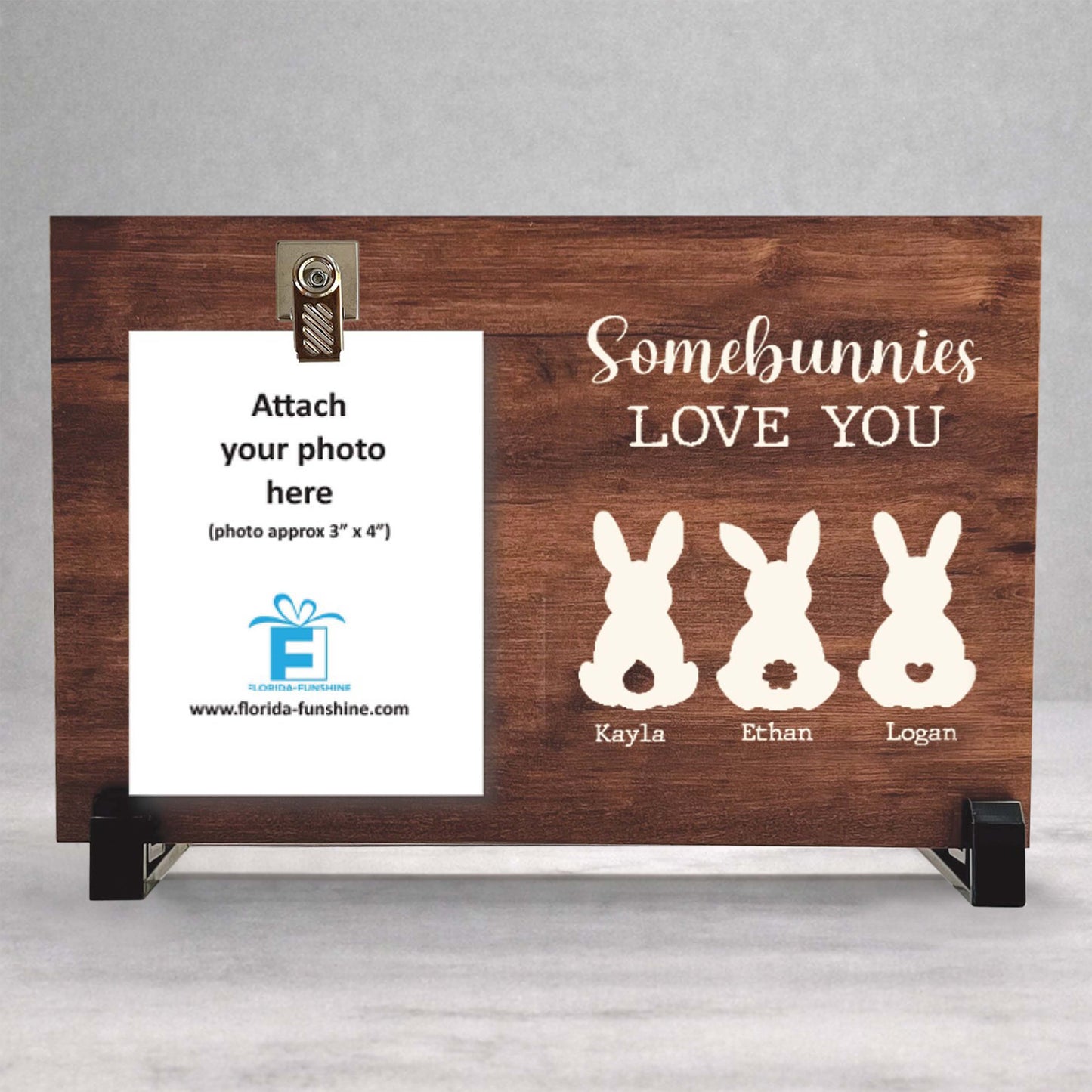 Personalized Easter Frame - Custom Wood Frame
