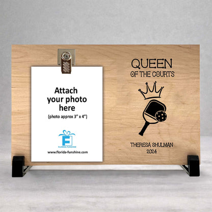 Personalized Pickleball Frame - Custom Wood Frame