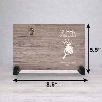 Personalized Pickleball Frame - Custom Wood Frame