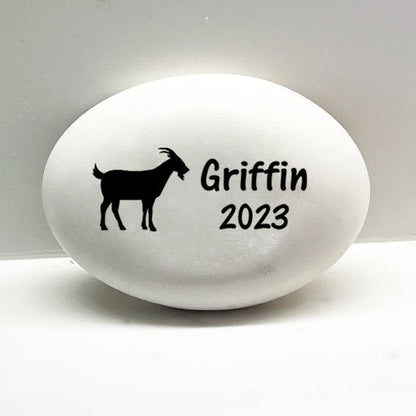 Goat Memorial Stone- Personalized Pet Keepsake- Pet Loss Gift - Custom Goat Sympathy Gift - Goat Memorial Gift - MemorialGiftsandmore - Memorial Stones - Pets