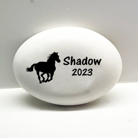Horse Memorial Stone - Personalized Pet Keepsake- Pet Loss Gift - Custom Horse Sympathy Gift - Horse Condolence Gift- Horse Bereavement Gift - MemorialGiftsandmore - Memorial Stones - Pets
