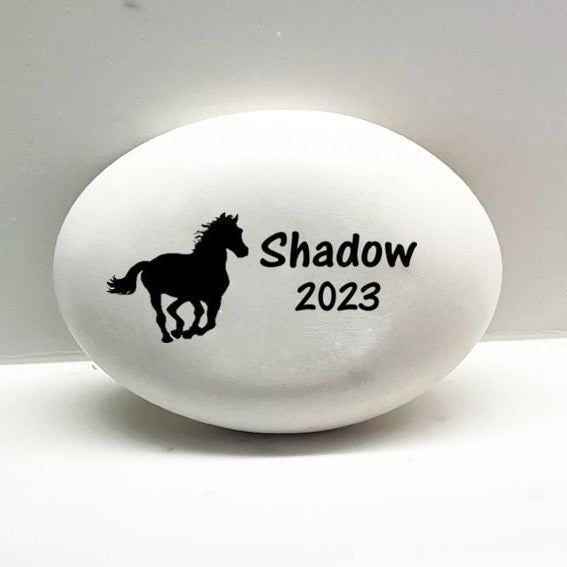 Horse Memorial Stone - Personalized Pet Keepsake- Pet Loss Gift - Custom Horse Sympathy Gift - Horse Condolence Gift- Horse Bereavement Gift - MemorialGiftsandmore - Memorial Stones - Pets