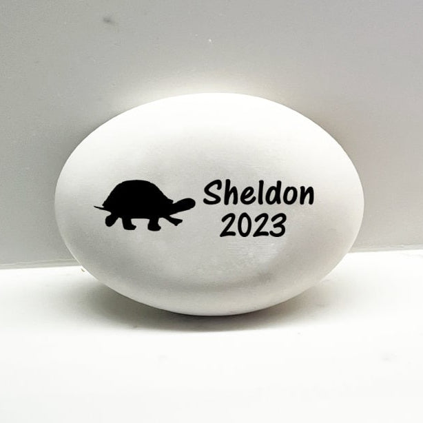 Turtle Memorial Stone- Personalized Pet Keepsake- Pet Loss Gift - Custom Turtle Sympathy Gift - Turtle Condolence Gift - Turtle Loss Gift