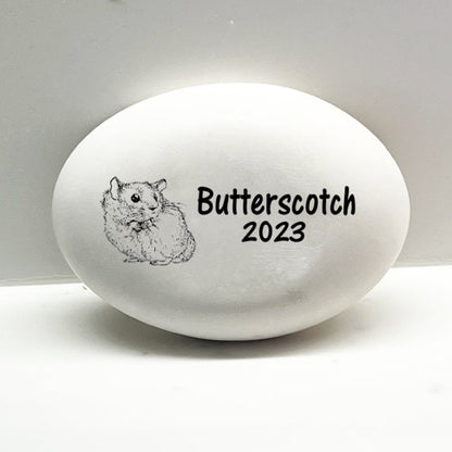 Hamster Memorial Stone- Personalized Pet Keepsake- Pet Loss Gift - Custom Hamster Sympathy Gift - Hamster Memorial Gift - MemorialGiftsandmore - Memorial Stones - Pets