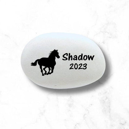 Horse Memorial Stone - Personalized Pet Keepsake- Pet Loss Gift - Custom Horse Sympathy Gift - Horse Condolence Gift- Horse Bereavement Gift - MemorialGiftsandmore - Memorial Stones - Pets
