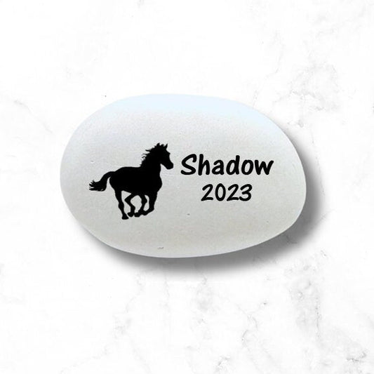 Horse Memorial Stone - Personalized Pet Keepsake- Pet Loss Gift - Custom Horse Sympathy Gift - Horse Condolence Gift- Horse Bereavement Gift - MemorialGiftsandmore - Memorial Stones - Pets