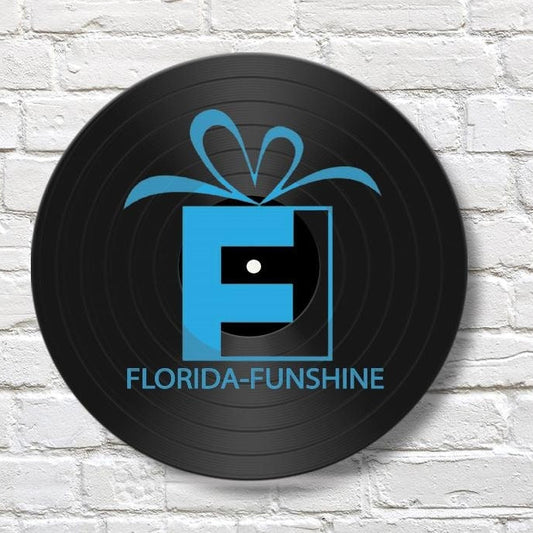 Logo 12" Vinyl Record, Real Vinyl Record Printed with your logo, upcycled record art, office decor, wall art