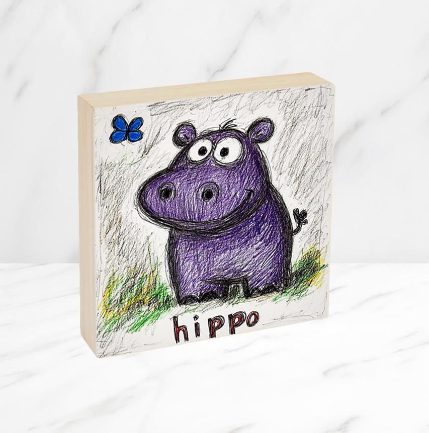 Your Child's artwork printed on wood canvas panel, kids' artwork, Custom Wood Print, Your art on wood, Gift from grandchildren