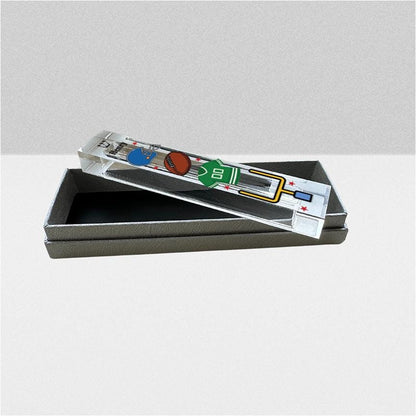 Personalized Football Mezuzah - Boys Room - Acrylic Mezuzah - Modern Mezuzah - Teen Mezuzah - Football Player Mezuzah