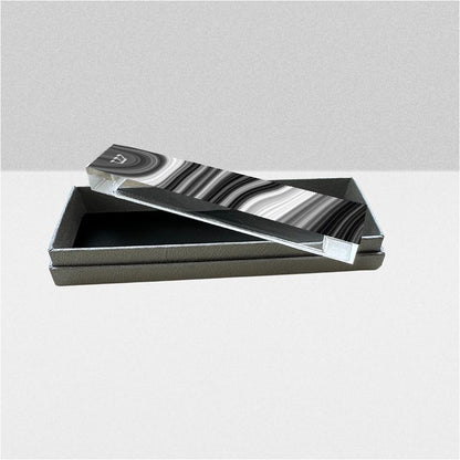 Mezuzah - Black and White Mezuzah - Acrylic Mezuzah - Modern Mezuzah - Personalized Judaica Gift - New Baby Gift - New Home Gift