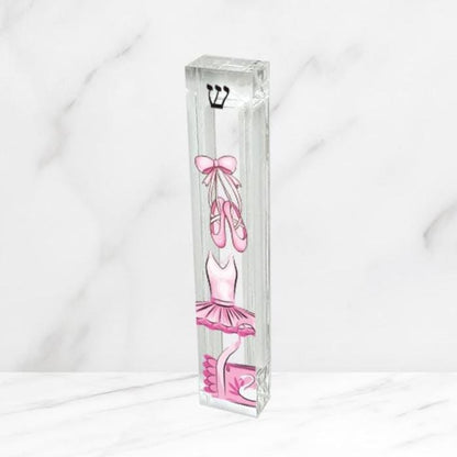 Personalized Ballet Mezuzah - Ballerina Dancer Mezuzah - Acrylic Mezuzah - Modern Mezuzah - Personalized Judaica Gift - Kids Mezuzah