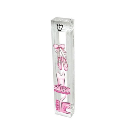 Personalized Ballet Mezuzah - Ballerina Dancer Mezuzah - Acrylic Mezuzah - Modern Mezuzah - Personalized Judaica Gift - Kids Mezuzah