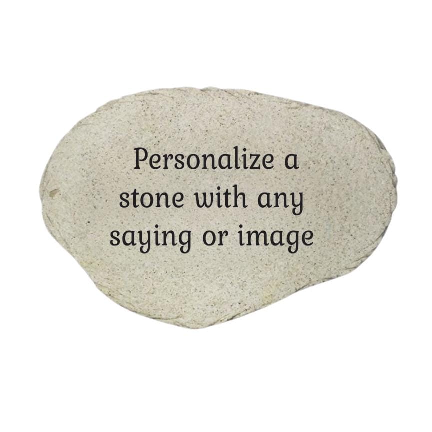 Personalized stone - Custom Stone. Choice of Stone with your own message, saying or quote printed on it. Memorial Gift - Memorial Stone - MemorialGiftsandmore - Miscellaneous Stones
