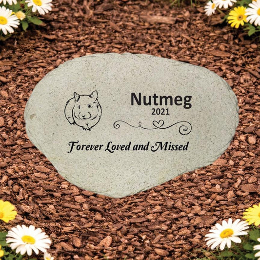 Guinea Pig Memorial Stone- Personalized Pet Keepsake- Pet Loss Gift - Custom Guinea Pig Sympathy Gift - Pet Condolence Gift - MemorialGiftsandmore - Memorial Stones - Pets