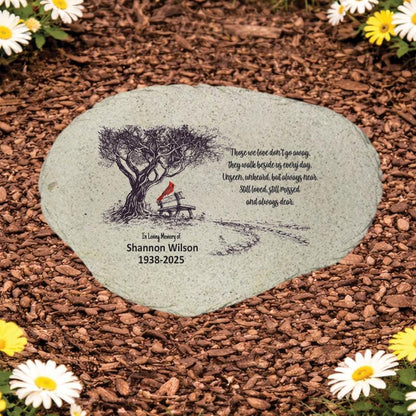 Memorial Stone - Sympathy Gift Bereavement Gift Funeral Gift - Cardinal Memorial - Condolence Gift - Custom Memorial Gift - Tree Cardinal - MemorialGiftsandmore - Memorial Stones - People