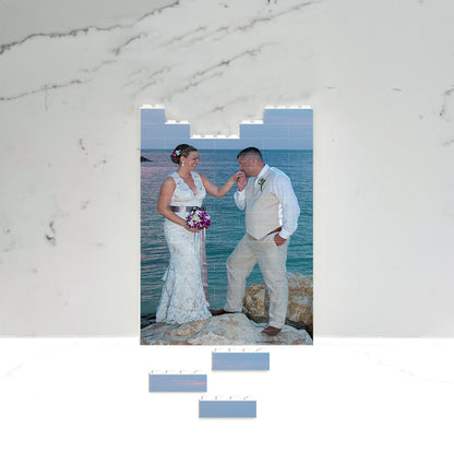 Custom Photo Puzzle - Personalized Brick Puzzle With Interlocking Building Blocks