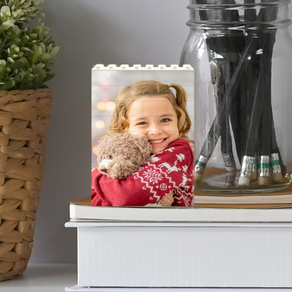 Photo Block Puzzle - Small Vertical Puzzle | Personalized Photo Keepsake Blocks