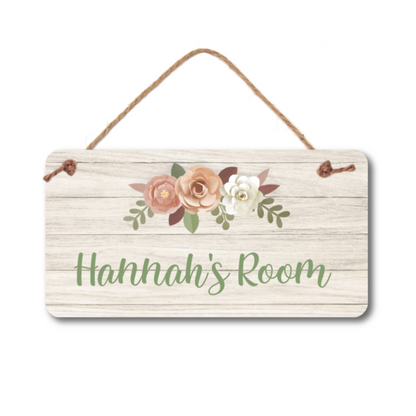 Personalized Name Sign - Durable PVC Custom Door Sign 5"x10" Waterproof