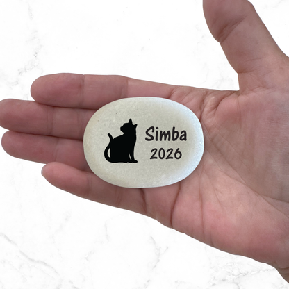 Personalized Cat Memorial | Custom Pet Keepsake Stone