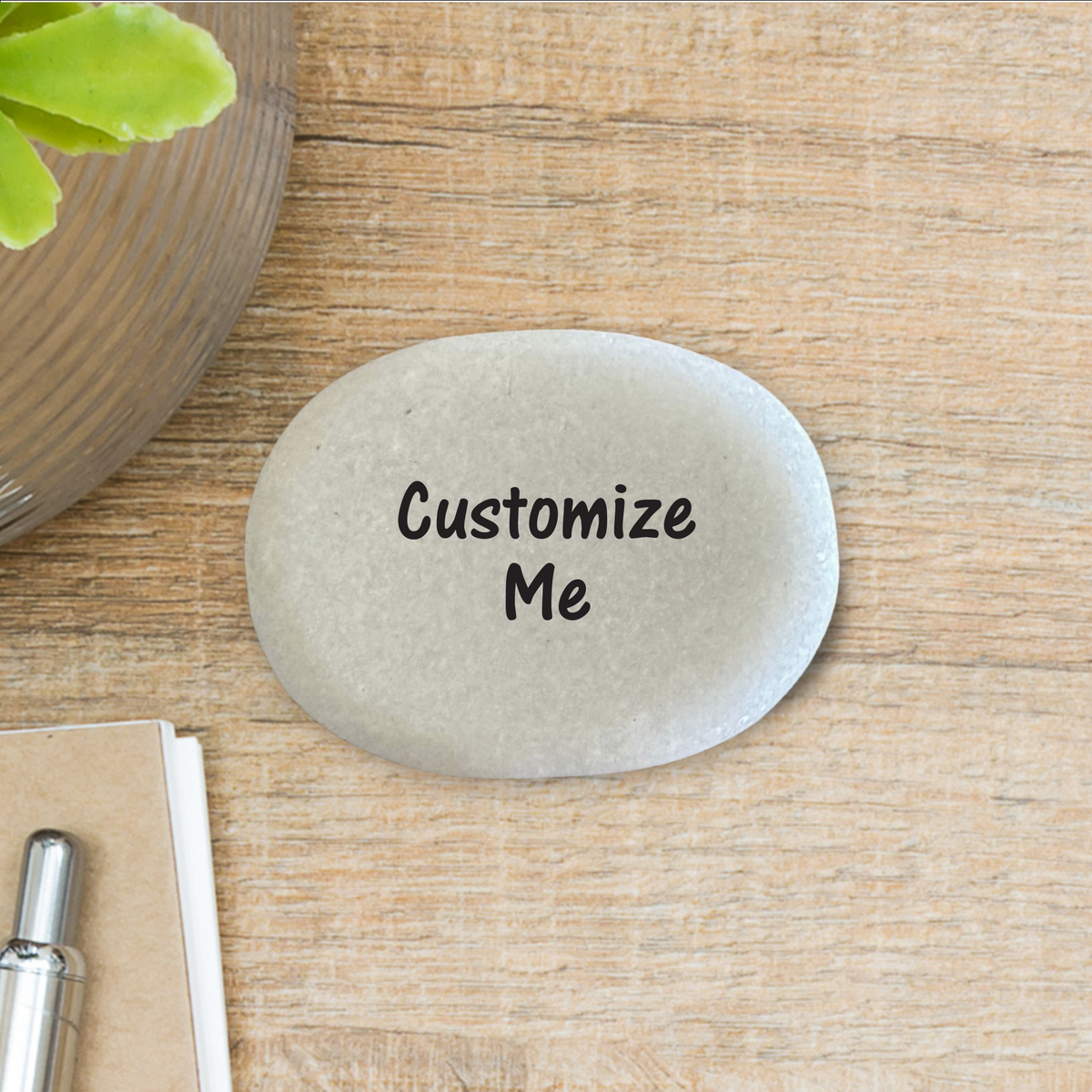Personalized Memorial Stone - Custom Printed Stones | Marble Rock Gift
