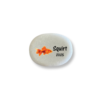 Goldfish Memorial Stone - Personalized Pet Loss Keepsake | Custom Memorial Gift