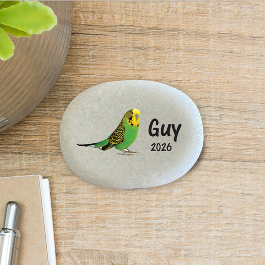 Parakeet Memorial Stone – Personalized Custom Pet Sympathy Gift Keepsake