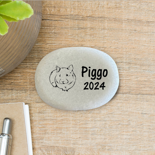 Guinea Pig Memorial Stone - Personalized Pet Memorial Keepsake