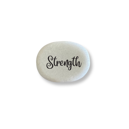 Strength Stone - Small Message Stone for Encouragement & Healing