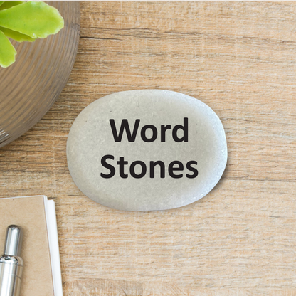 Custom Word Stone - Personalized Inspirational Keepsake Gift | Marble Stone