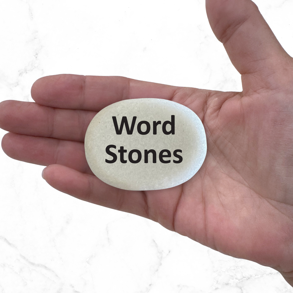 Custom Word Stone - Personalized Inspirational Keepsake Gift | Marble Stone
