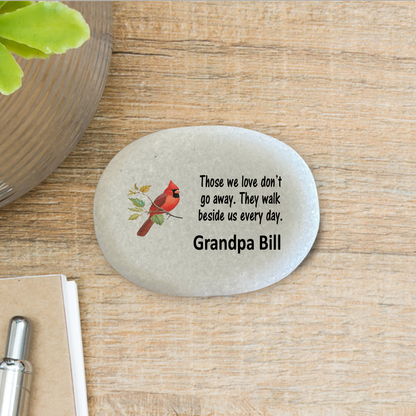 Cardinal Memorial Stone – Personalized Sympathy Gift Keepsake