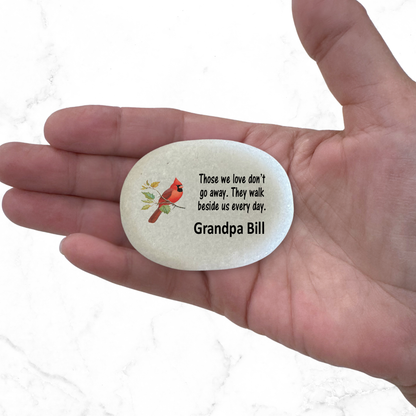 Cardinal Memorial Stone – Personalized Sympathy Gift Keepsake