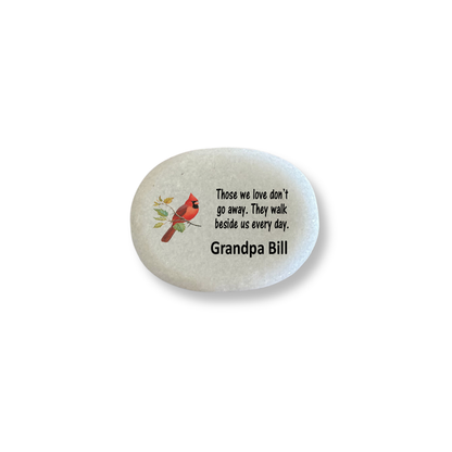 Cardinal Memorial Stone – Personalized Sympathy Gift Keepsake