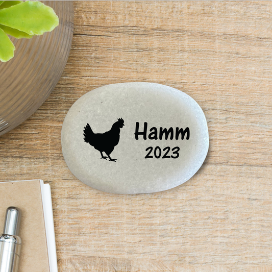 Chicken Memorial Stone – Personalized Pet Memorial Stone | Keepsake Gift