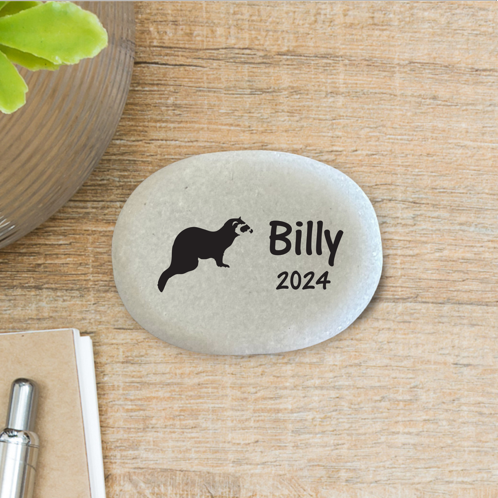 Ferret Memorial Stone - Personalized Pet Memorial Keepsake Gift