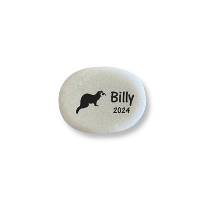Ferret Memorial Stone - Personalized Pet Memorial Keepsake Gift
